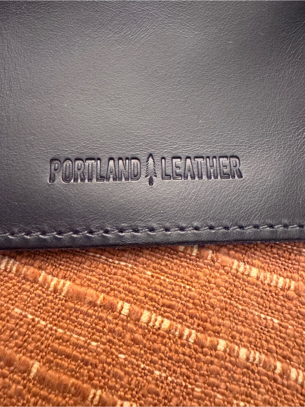NWOT Portland Leather Zip-Zap Duo Wallet in Cowboy Blue - Picture 2 of 5